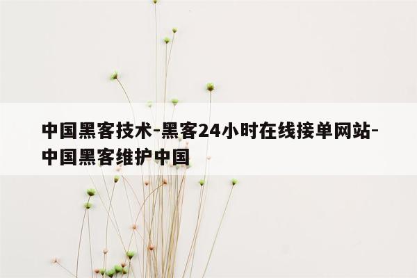 cmaedu.com中国黑客技术-黑客24小时在线接单网站-中国黑客维护中国